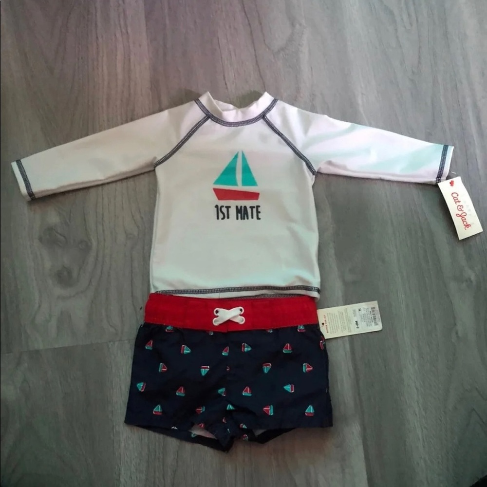Baby Boy 3-6 Months Swimsuit Set
